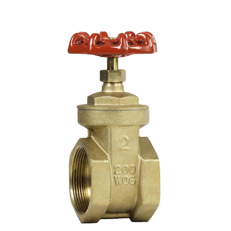 Brass gate valve