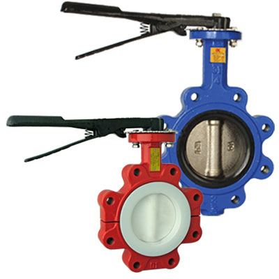 Lug-style butterfly valve