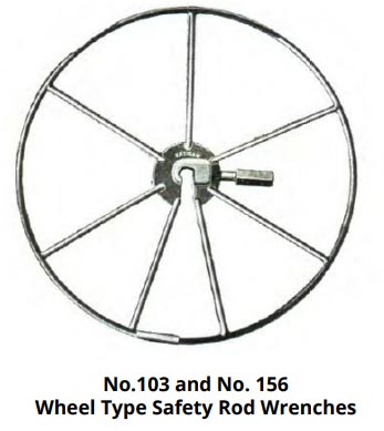 No. 103/156 Wheel-Type Safety Rod Wrench