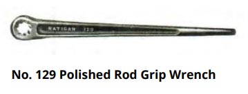 No. 129 Polished Rod Grip Wrench
