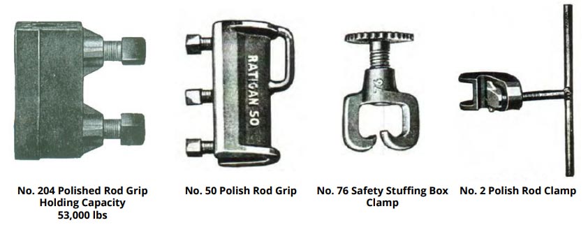 No. 204 / 50 / 76-2 Polish Rod Clamps